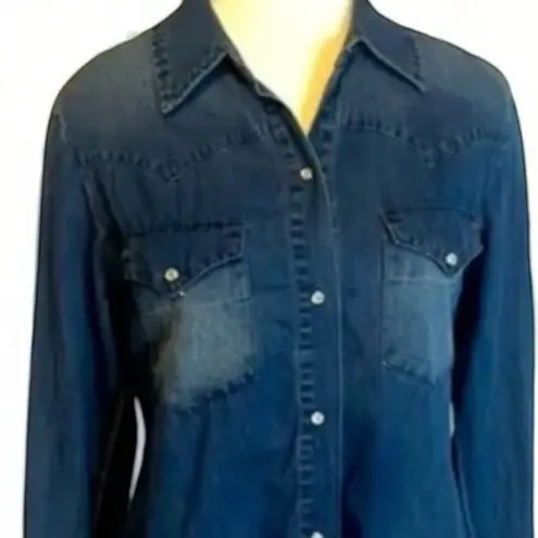 Johnny Was heavily embroidered Savannah frayed western top NWT (oversized) RARE