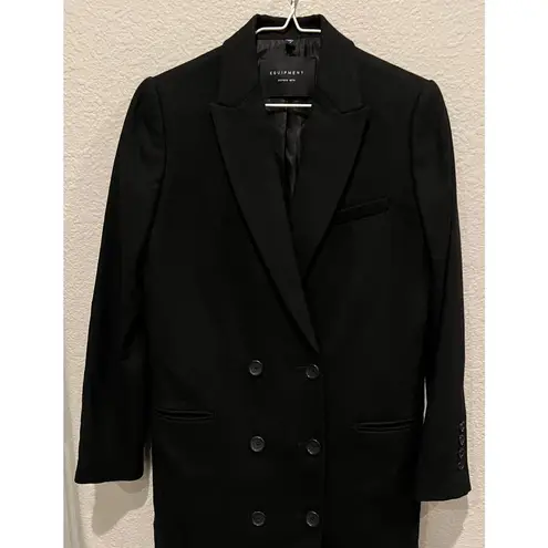 Equipment Norden Oversized Double-breasted Wool Mini Dress Size 0