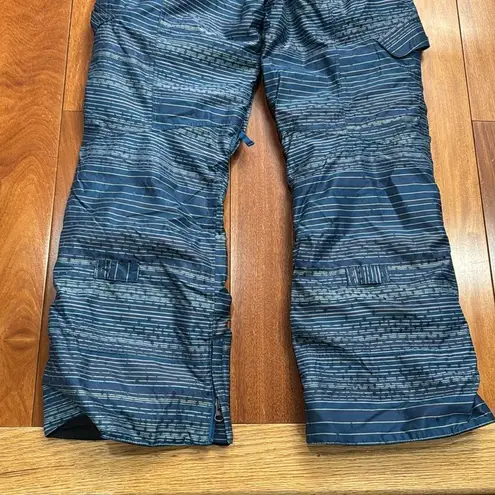 Burton Snowboarding Dry Ride pants Blue Purple Striped Multicolor Cargo Pants XS