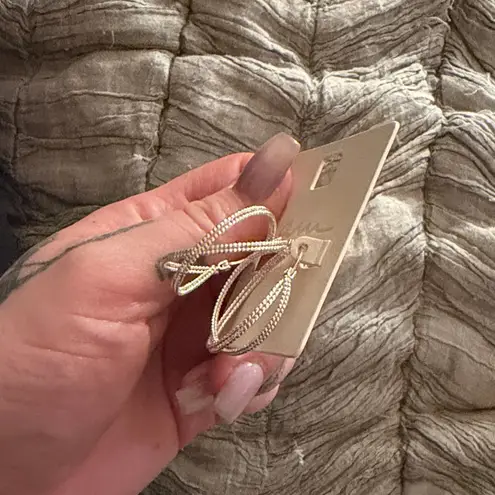 Silver Hoop Earrings by I am