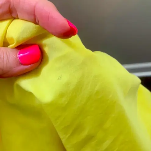 Sandro Paris Purity Floral Embroidered Yellow/Navy Cold Shoulder Top