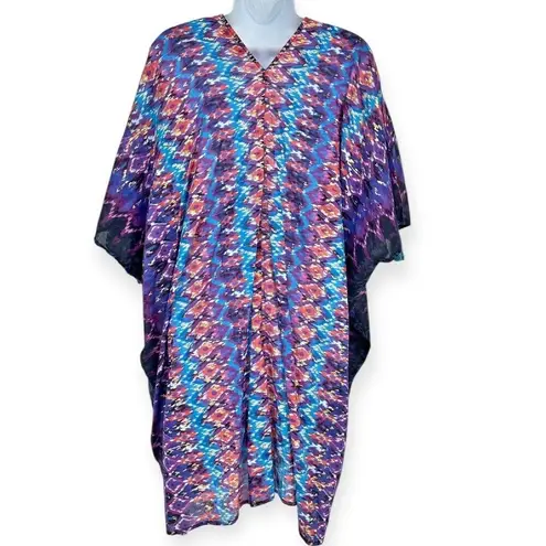 MiracleSuit NWT Bella Alba Cotton Caftan Cover-Up Tassel Kimono size L Beach - Image 3