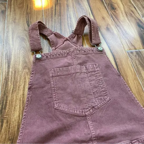 American Eagle NWT Mauve Pink Corduroy Mauve Skirt-All Overalls Dress Size XL