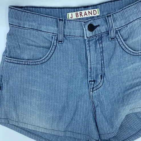 J Brand NEW!  Denim Jean Shorts Size 25 Engineer Railroad Stripe