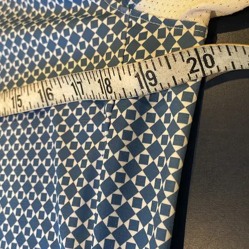 Lady Hagen golf performance top blue white long sleeve golf 3/4 zip size M