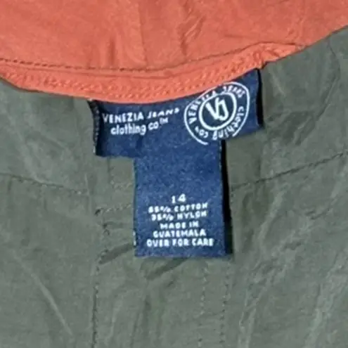 NWOT Venezia Jeans Olive Utility Pants Green Size 14