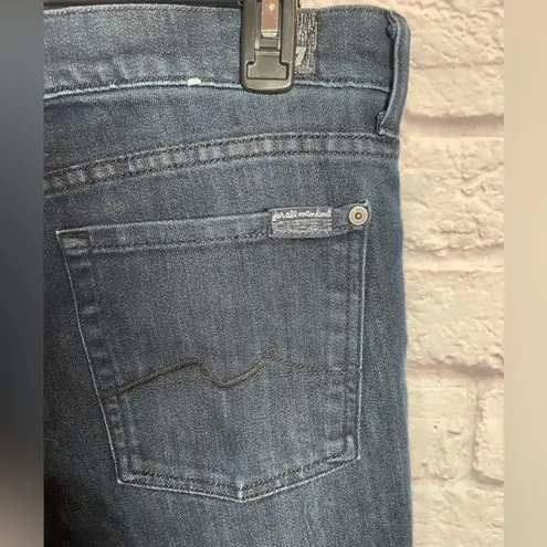 7 For All Mankind  Gwenever Skinny Jeans‎ 31 dark blue color