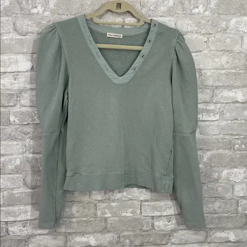 Ulla Johnson Jude Puff Sleeve
Fleece Sweatshirt