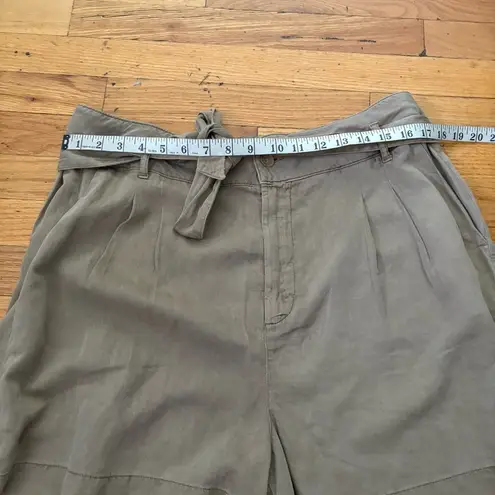 Faherty Brown Tie Waist Shorts Size XL