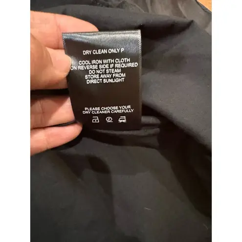 AJE. RUFFLED BLACK CLAUDIA TIERED MINI PARTY DRESS