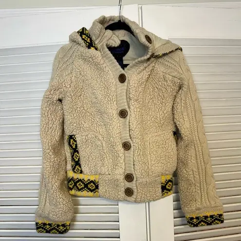 Jack by BB Dakota Jack BB Dakota Clothing MD Faux Sheep argyle style winter sweater jacket