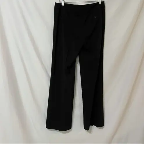 Emporio Armani Black Wide Leg Trouser Dress Pants Womens Size 8 Academia Career