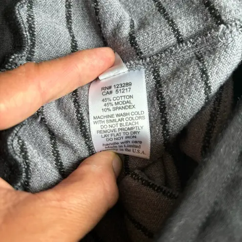 Michael Lauren Black & Gray Striped Shorts