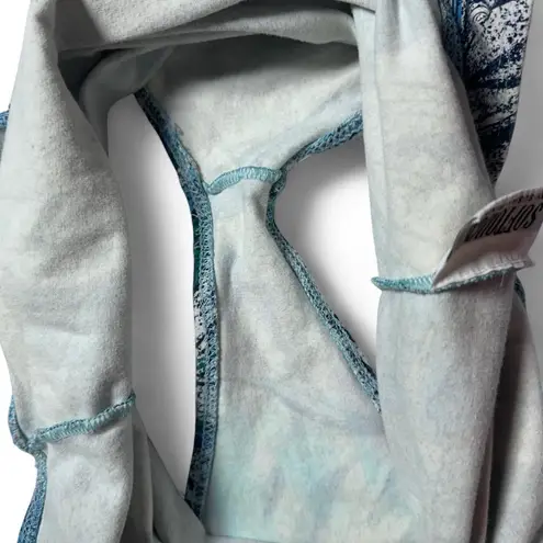 Vintage 80s 90s Sleeveless Boho Cotton Style One Piece Medium Blue