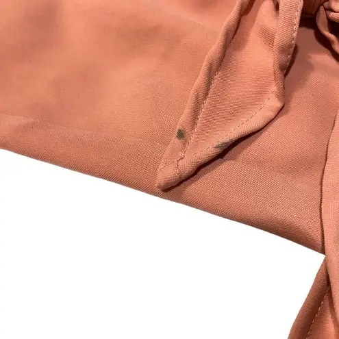 GNW Pink Open Front Knot Cuff 3/4 Sleeve Office Blazer Size XL