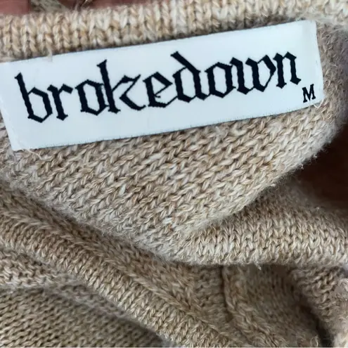 Boho Skull Graphic Open Back Sweater — M Size M