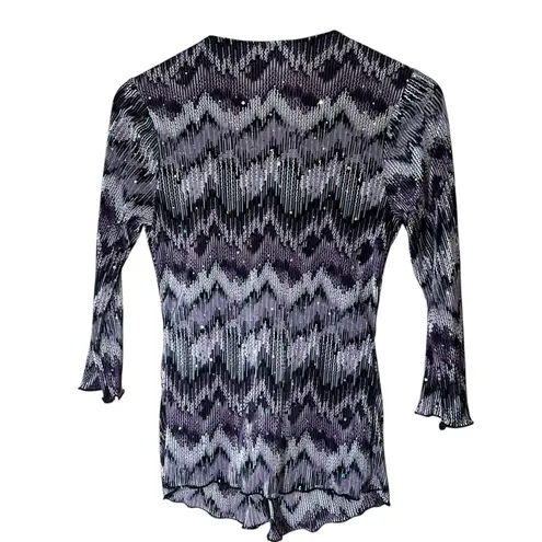 Y2K Brittany Black Purple Sequin V