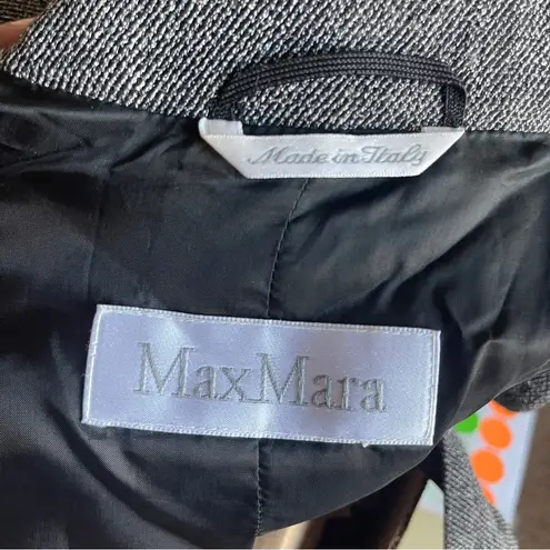 Max Mara | Gray Wool Silk Blend Blazer Jacket Sz 6