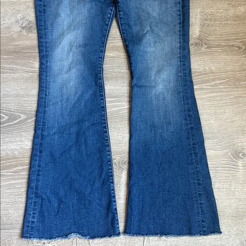 Mother The Cruiser Sneak Fray Jeans, Hike Hike Baby 32 Blue