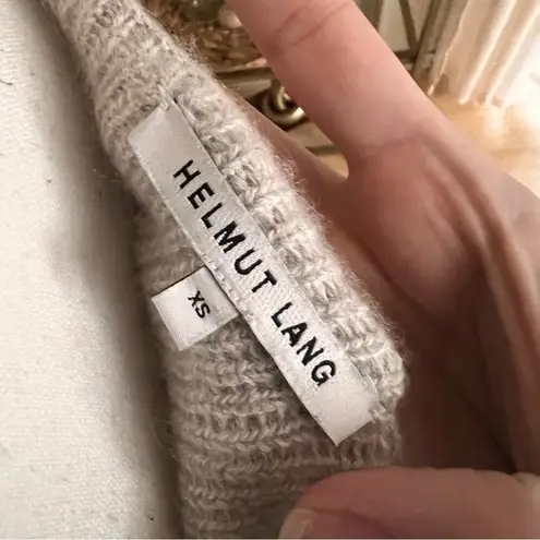 Helmut Lang Cashmere Boat Neck Knit Sweater Size XS