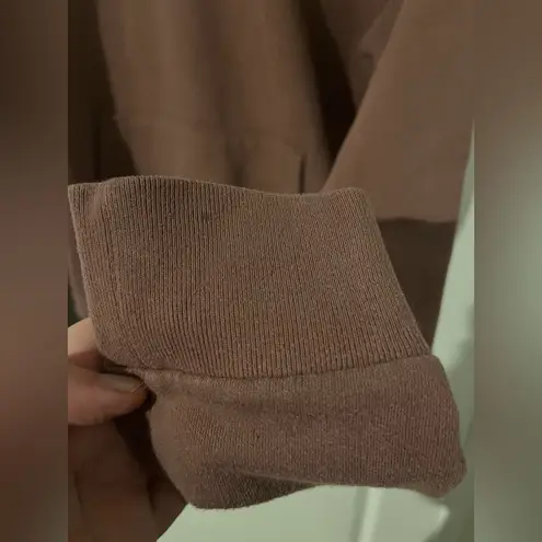 Victoria's Secret Pink Medium Rose Pink Hoodie Sweatshirt Glitter Font Sherpa Top