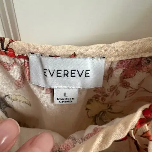 Evereve Char Floral Flutter Tank Size: L Color: Blush Pink Floral Pattern