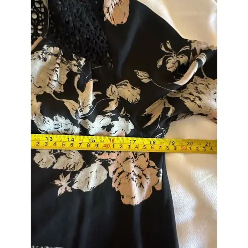 DR2 Dress Sz. Small Babydoll Fairy Boho Festival Artsy Whimsical Crochet Floral