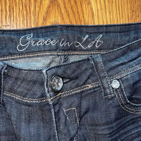 GRACE IN LA Super Cool Grace in L.A. Slim Rhinestone Jeans!