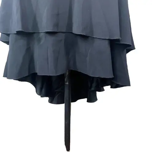 Rinascimento Ruffle High Low Skirt Black Size XS