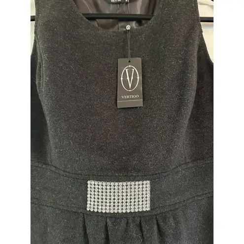 Vertigo Paris Vertigo Women's Mini Dress - Wool Black Size Medium - NWT Retail $280!