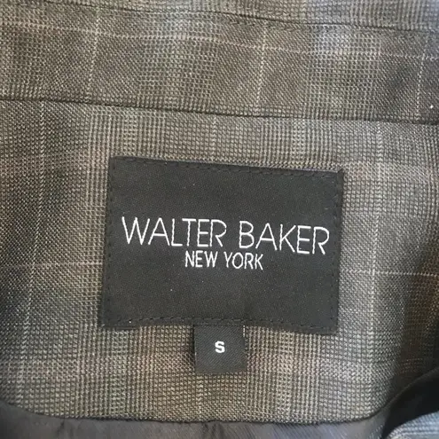 Walter Baker  NY Plaid Blazer Zippers Sz S