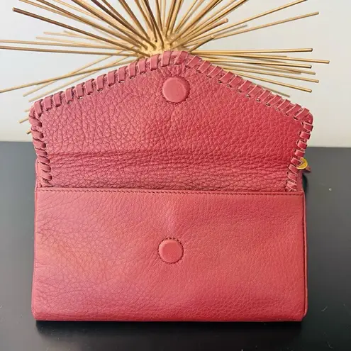 Hobo Pocket Leather Wristlet Wallet Clutch, Wrist Strap, Cash, Cards, PORT, NWT Red