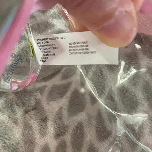 Clear Flamingo Banana Print Fanny Pack Belt Bag Pink Zipper Adjustable Strap Y2K