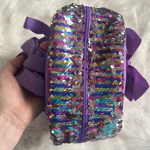 Sparkly backpack bag Purple