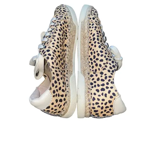 Dolce Vita Morris Leopard Espadrille Lace Up Sneakers Size 9M