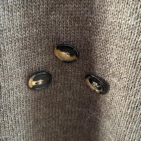 Twins Brown Wool Blend Turtleneck Poncho Sz S/M