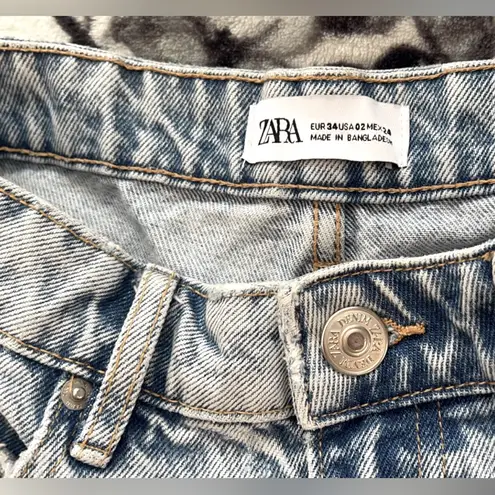 ZARA High Waisted Denim Shorts