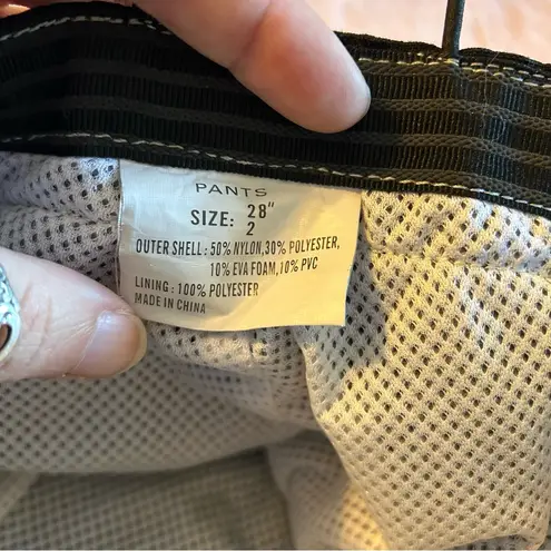 Torq NVERT black blue gray color block motocross pants convertible shorts 28 2