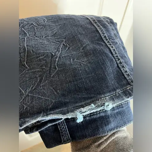 Elite Jeans Women's Denim Junior Size 5/6 Midi Stretch Medium Wash Y2K Wrinkled