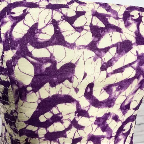 Moda VINTAGE International Purple Tie Dye Strapless Mini Party Dress Size XS