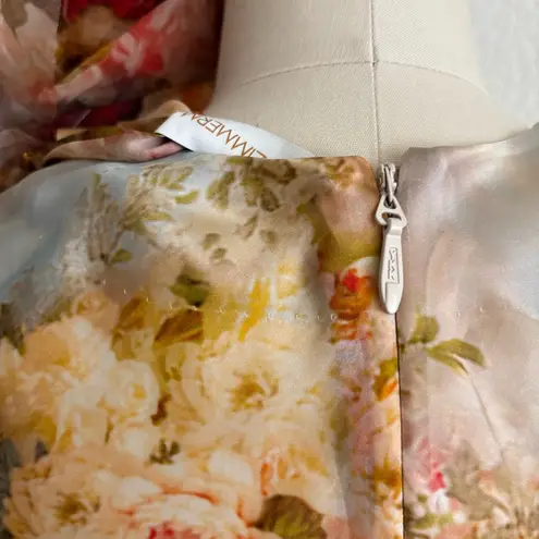 Zimmermann Like new Floral silk organza dress