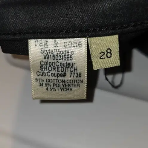 Rag and Bone  Jean Womens Black Leggings 28‎