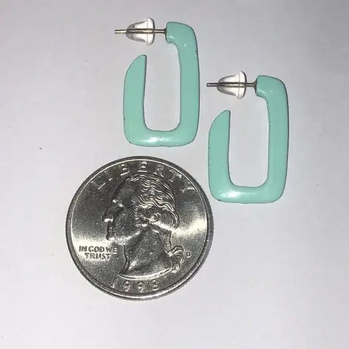 Teal Green Vintage Geometric Retro Boho Earrings