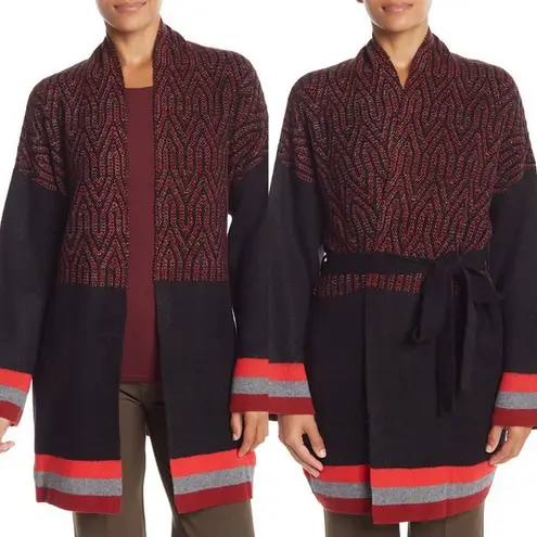 Vertigo NWT Nordstrom X Chunky Patterned Shawl Collar Cardigan Coat