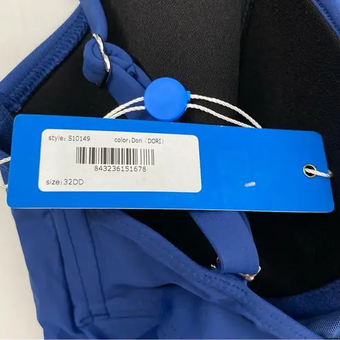 BIRDSONG BARE NECESSITIES NWT Dori Underwire Wrap Tankini Top Size 32DD Blue