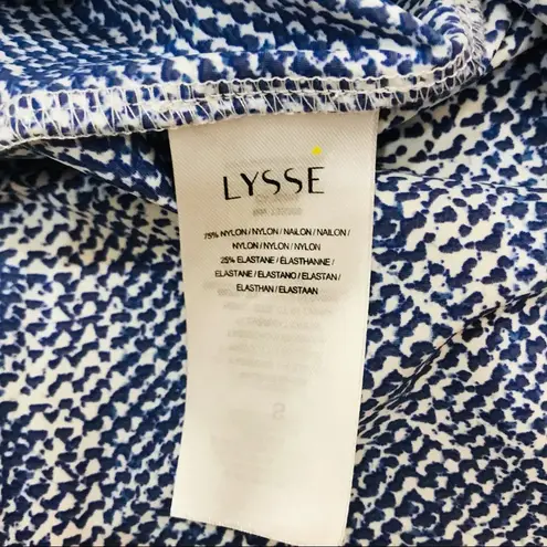 Lysse Lyssé Women's blue white Blouse size small