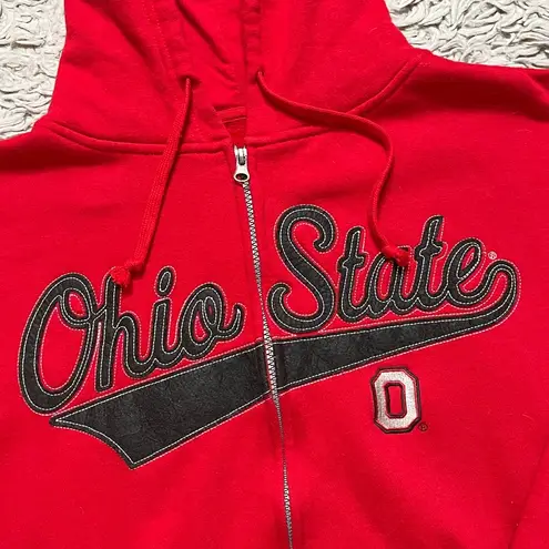 J. America The Ohio State Hoodie Sweatshirt Full Zip Jacket OSU Buckeyes S Small