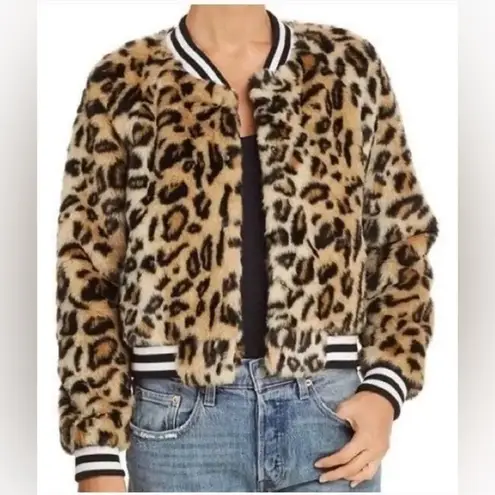 Jack by BB Dakota Faux Fur Cheetah Bomber Jacket