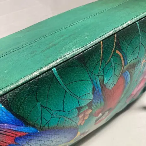 Anuschka Women’s Hobo Tote Bag 13X4X8 Multicolored Genuine Leather Hand Painted