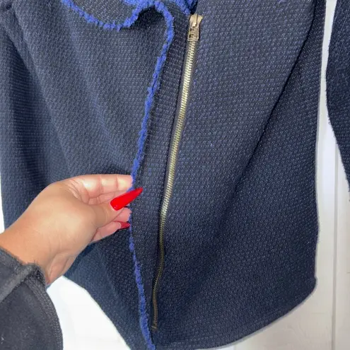 Lilla P Blue Sweater Jacket Size M